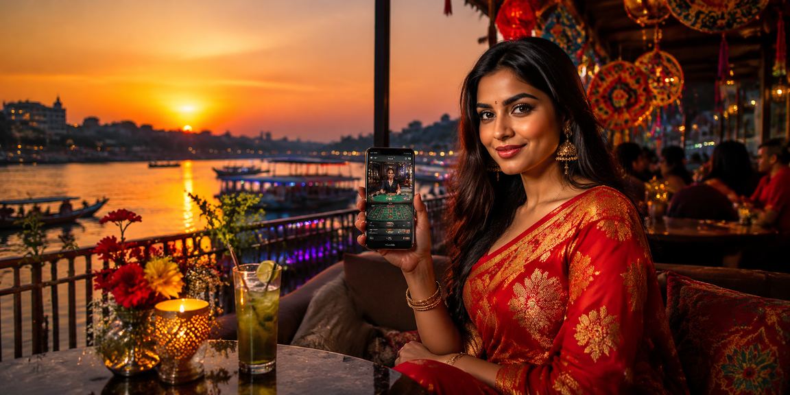 বগুড়ায় পহেলা বৈশাখে মোবাইল ক্যাসিনো উপভোগ করছেন একজন তরুণী