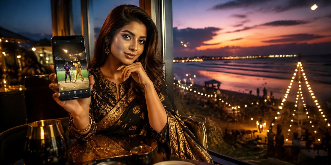 চট্টগ্রামের সমুদ্র সৈকতে মোবাইলে ক্রিকেট বেটিং করছেন একজন ব্যবহারকারী